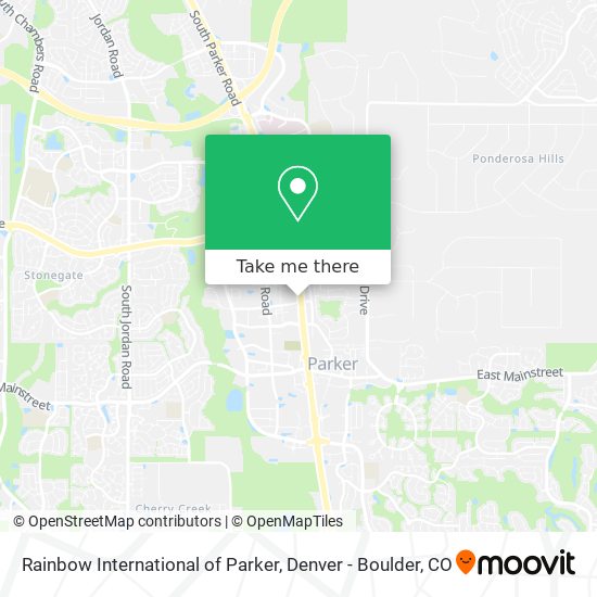 Rainbow International of Parker map
