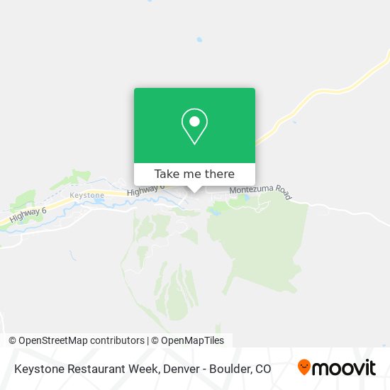 Mapa de Keystone Restaurant Week