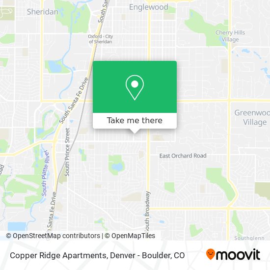 Mapa de Copper Ridge Apartments