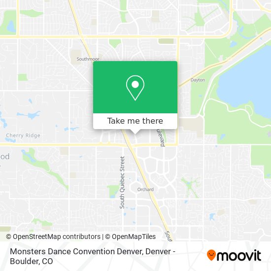 Monsters Dance Convention Denver map
