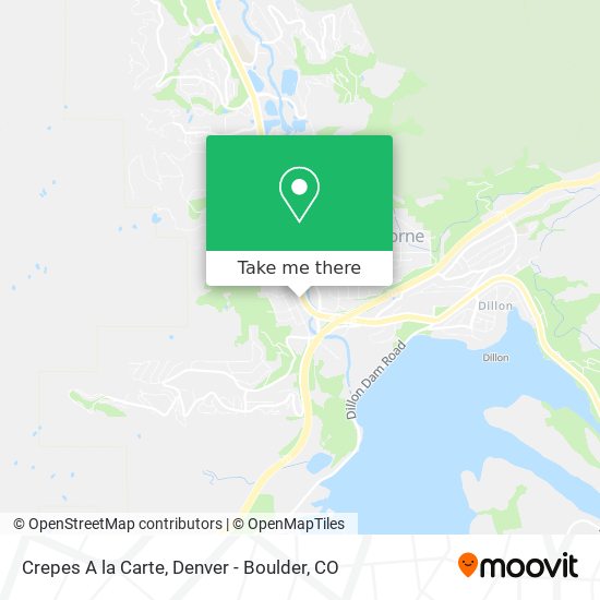 Crepes A la Carte map