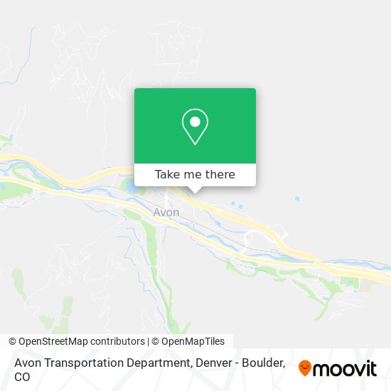 Avon Transportation Department map