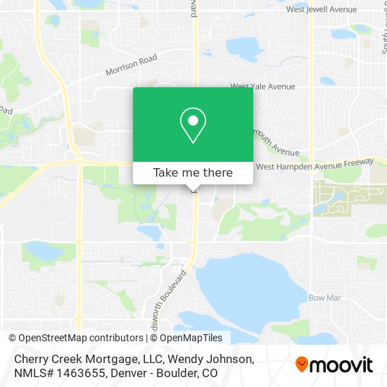 Cherry Creek Mortgage, LLC, Wendy Johnson, NMLS# 1463655 map