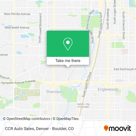 CCR Auto Sales map