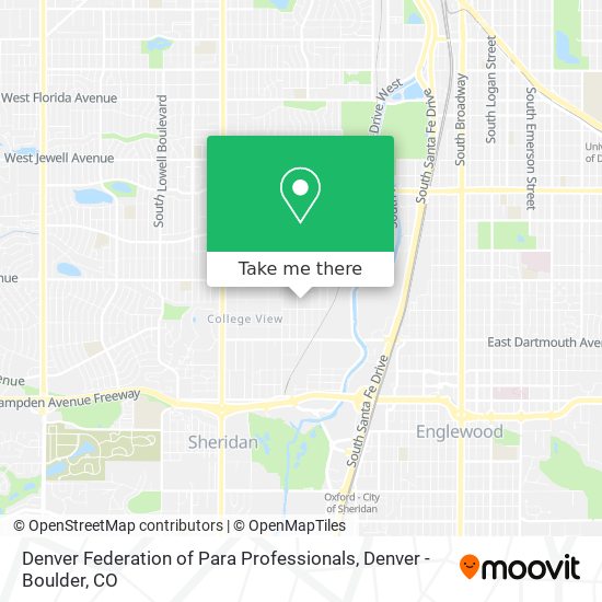 Denver Federation of Para Professionals map