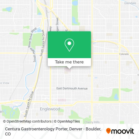 Centura Gastroenterology Porter map