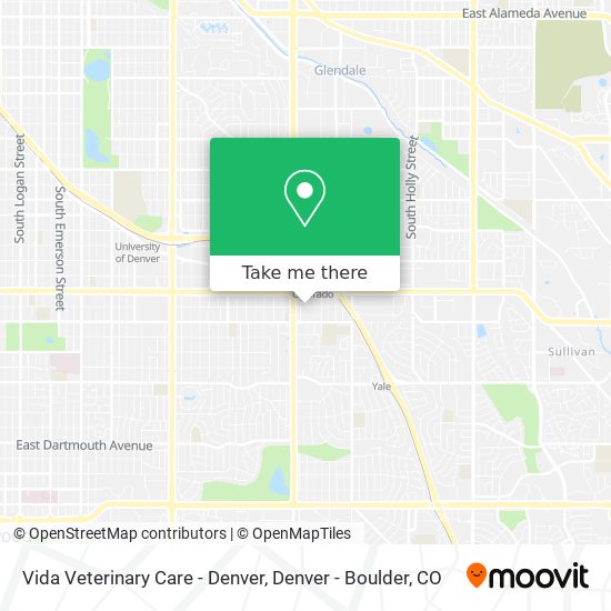 Mapa de Vida Veterinary Care - Denver