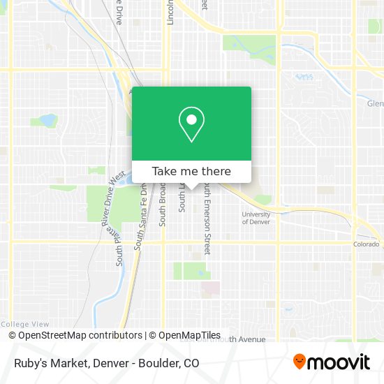 Ruby's Market map