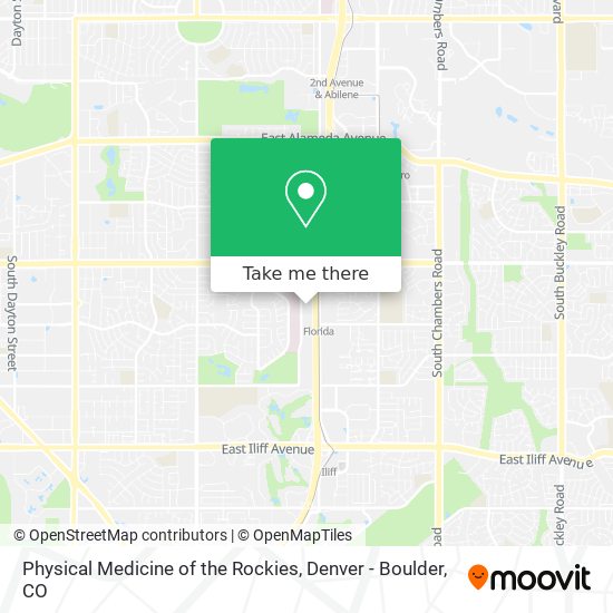 Mapa de Physical Medicine of the Rockies