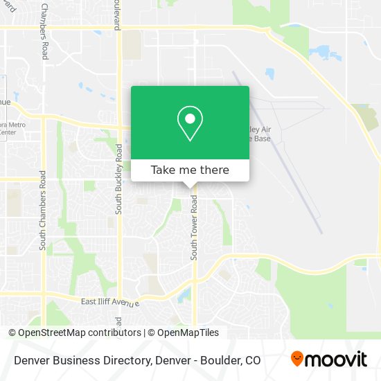 Denver Business Directory map