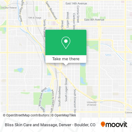 Bliss Skin Care and Massage map