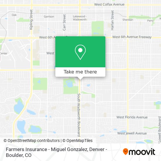 Farmers Insurance - Miguel Gonzalez map