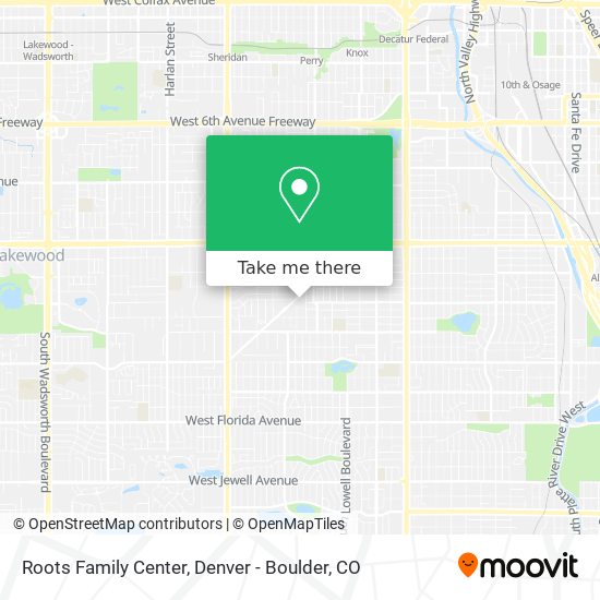 Roots Family Center map