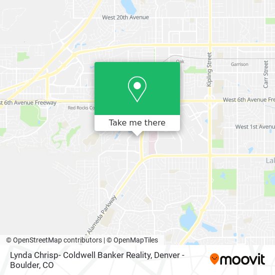 Lynda Chrisp- Coldwell Banker Reality map