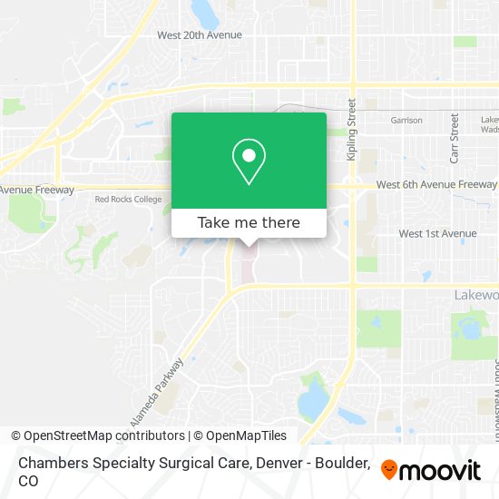 Mapa de Chambers Specialty Surgical Care