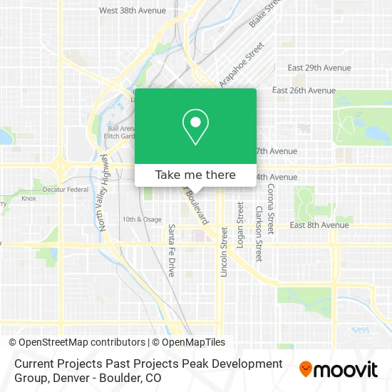 Current Projects Past Projects Peak Development Group map