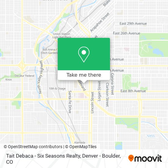 Mapa de Tait Debaca - Six Seasons Realty