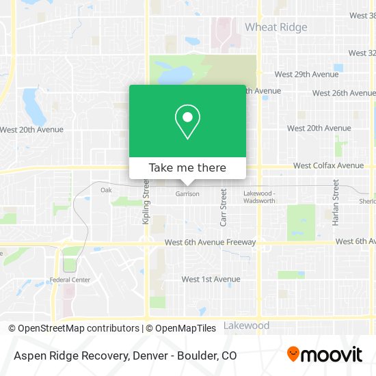 Mapa de Aspen Ridge Recovery