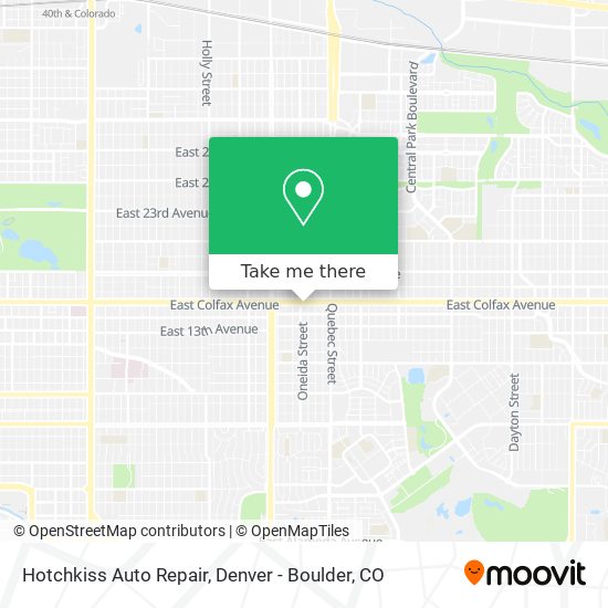 Hotchkiss Auto Repair map