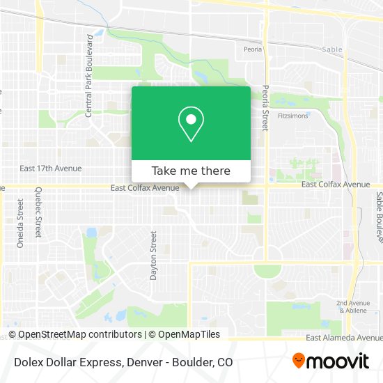 Mapa de Dolex Dollar Express