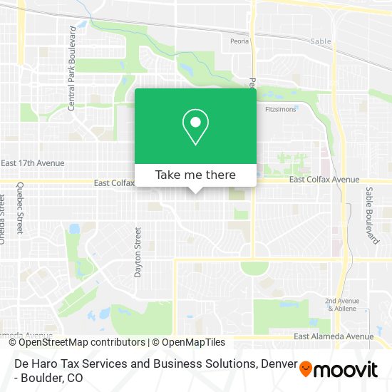 Mapa de De Haro Tax Services and Business Solutions