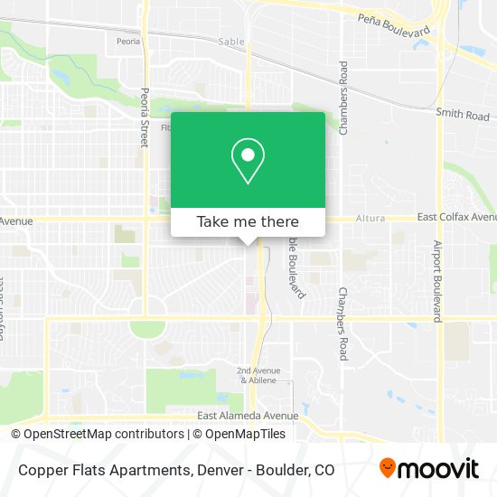 Mapa de Copper Flats Apartments