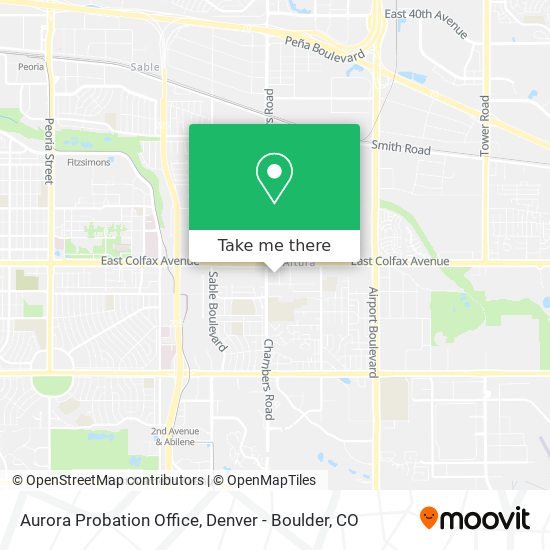 Aurora Probation Office map