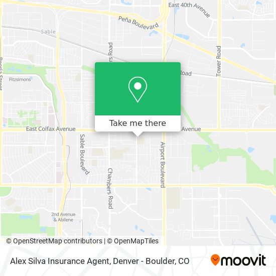 Alex Silva Insurance Agent map