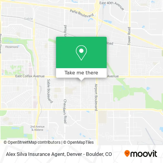 Alex Silva Insurance Agent map
