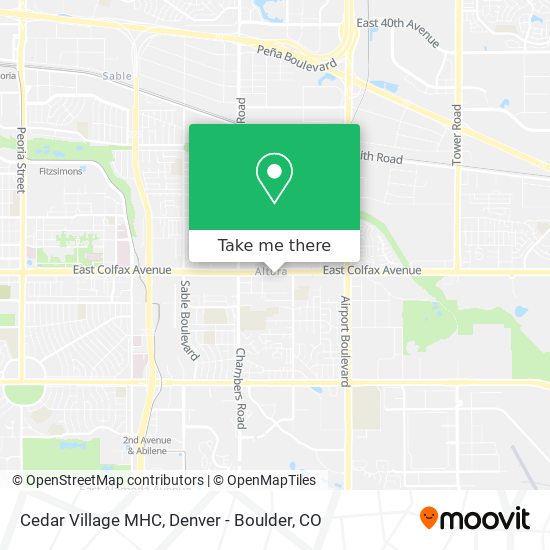 Cedar Village MHC map