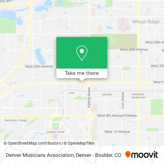 Mapa de Denver Musicians Association