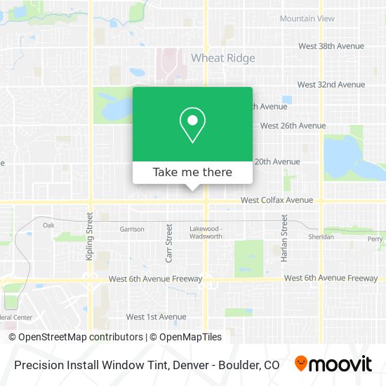 Precision Install Window Tint map