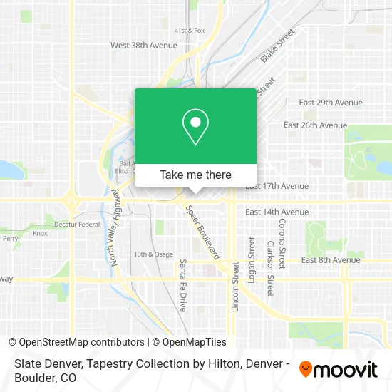 Slate Denver, Tapestry Collection by Hilton map