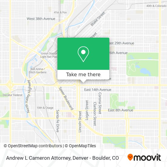 Andrew L Cameron Attorney map