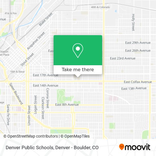 Denver Public Schools map