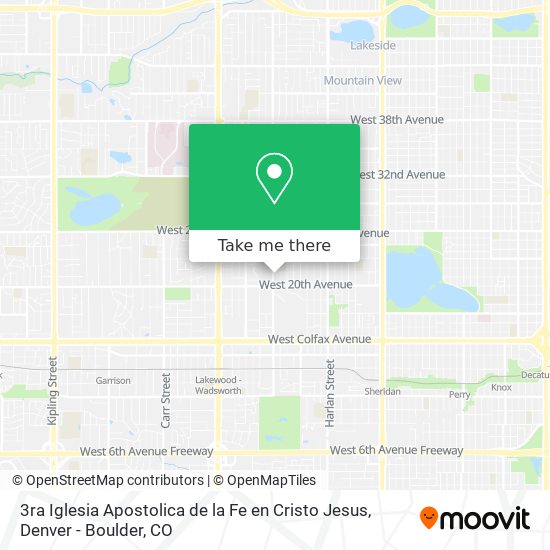 Mapa de 3ra Iglesia Apostolica de la Fe en Cristo Jesus