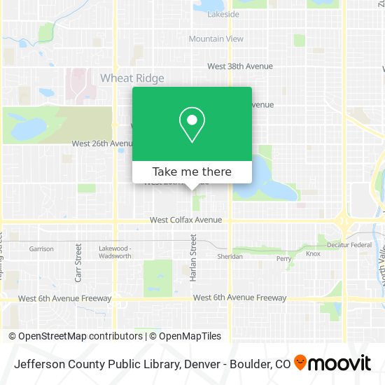 Mapa de Jefferson County Public Library