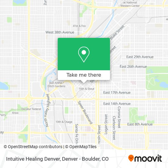 Intuitive Healing Denver map