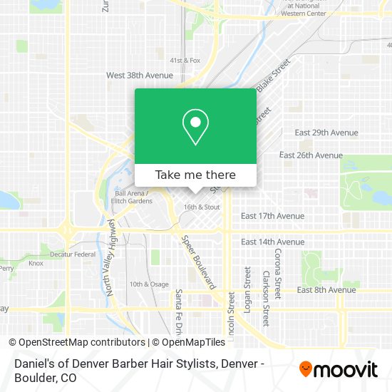Daniel's of Denver Barber Hair Stylists map