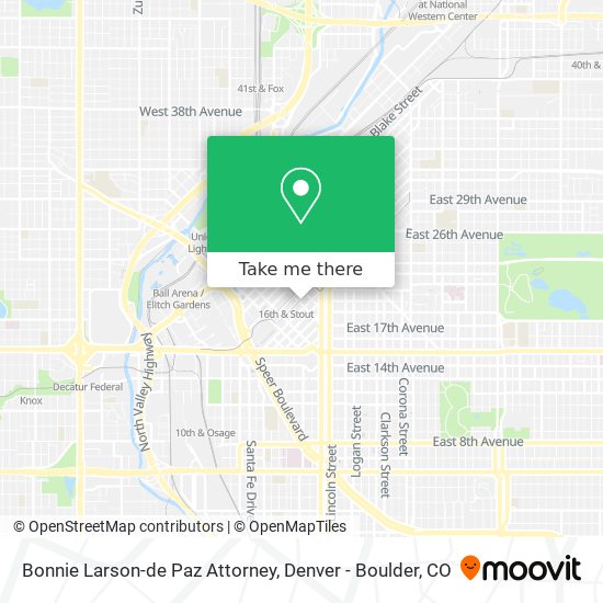 Bonnie Larson-de Paz Attorney map