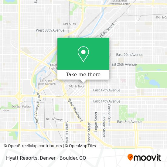 Hyatt Resorts map
