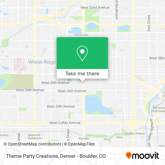 Mapa de Theme Party Creations