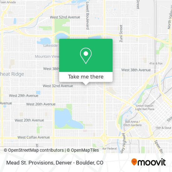 Mead St. Provisions map