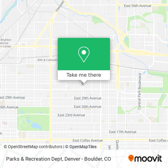 Parks & Recreation Dept map