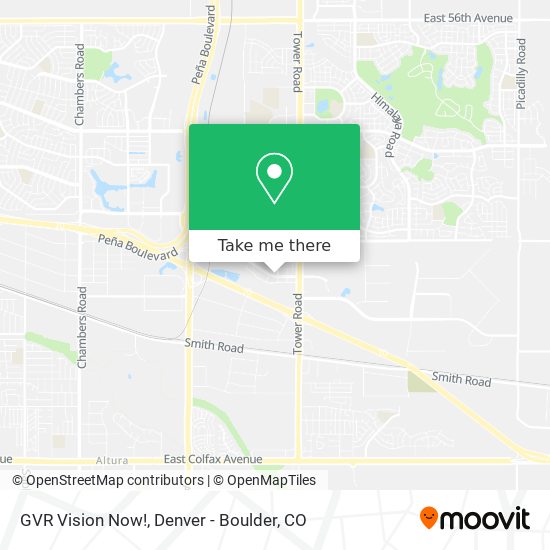 How to get to GVR Vision Now! in Aurora by Bus or Train?