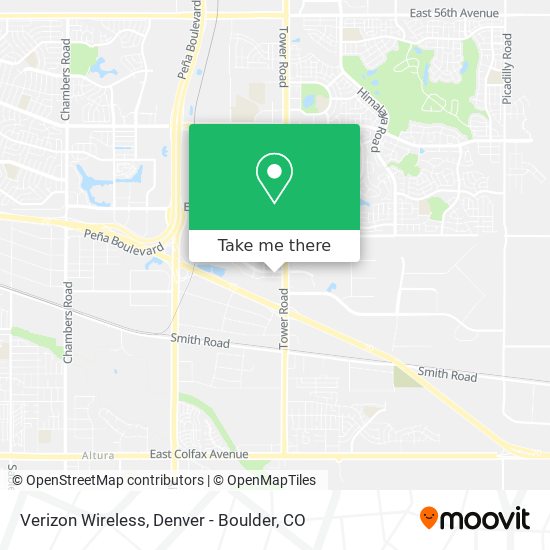 Mapa de Verizon Wireless