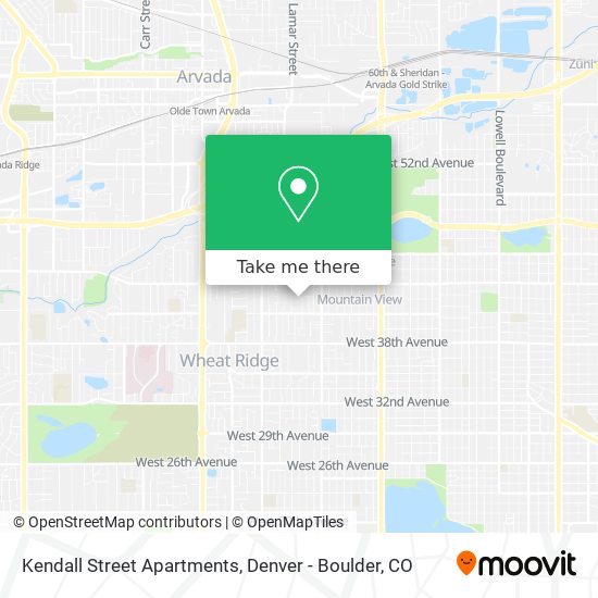 Kendall Street Apartments map