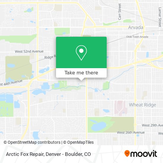 Mapa de Arctic Fox Repair