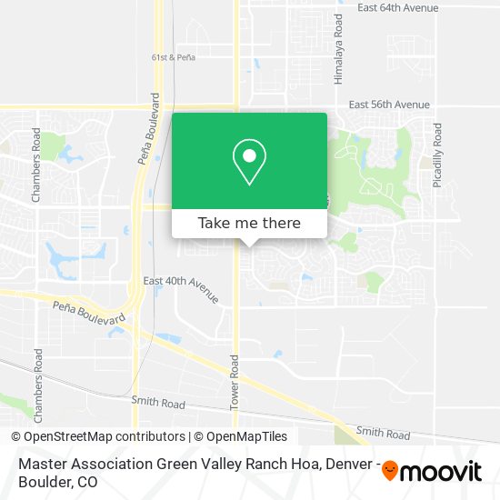 Mapa de Master Association Green Valley Ranch Hoa