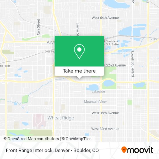 Front Range Interlock map